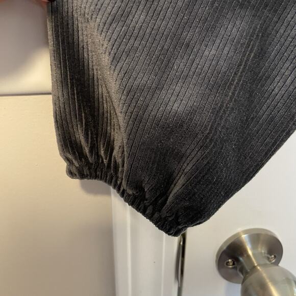 Wallflower Ribbed Velvet Western Grunge 90s Button Down Shirt Women's Sz M Cozy - Picture 4 of 9